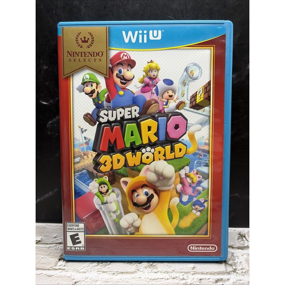 Super Mario 3D World - Selects Edition - Nintendo Wii U - Mint Disk - T&W